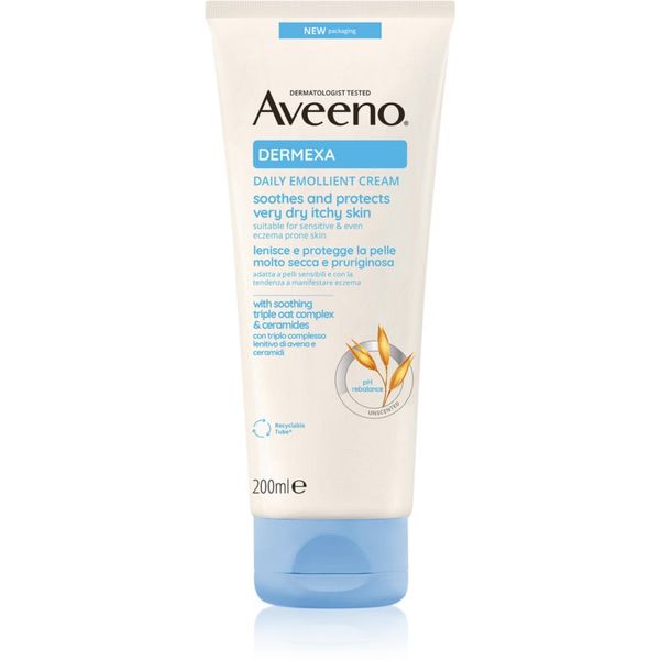 Aveeno Aveeno Dermexa Daily Emollient Cream vlažilna krema za suho in razdraženo kožo 200 ml