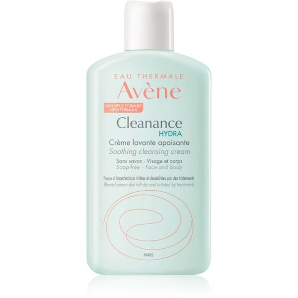 Avène Avène Cleanance Hydra pomirjajoča čistilna krema za izsušeno in razdraženo kožo zaradi zdravljenja aken 200 ml