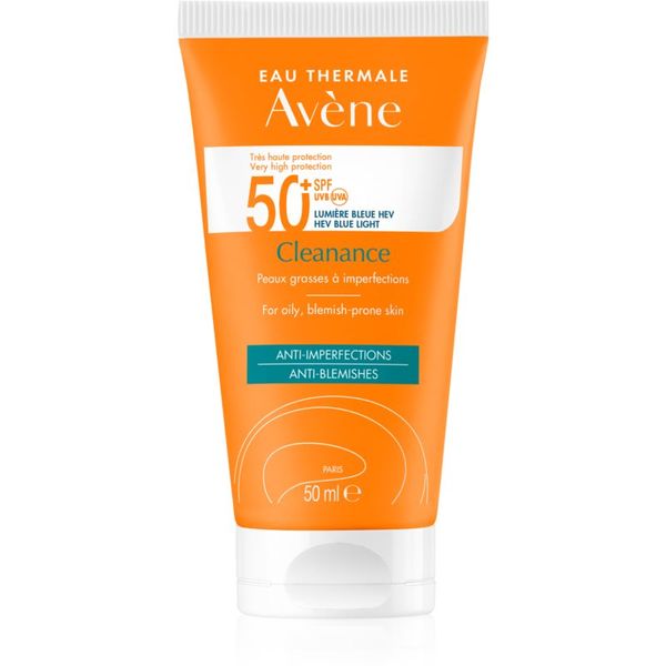 Avène Avène Cleanance Solaire sončna zaščita kože, ki je nagnjena k aknam SPF 50+ 50 ml