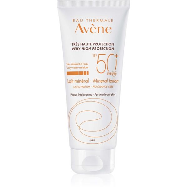 Avène Avène Sun Minéral zaščitno mleko brez kemičnih filtrov in dišav SPF 50+ 100 ml