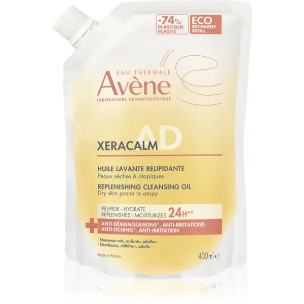 Avène Avène XeraCalm A.D. Lipid-Replenishing Cleansing Oil olje za umivanje, ki koži vrača lipide za suho in ekcematozno kožo 400 ml