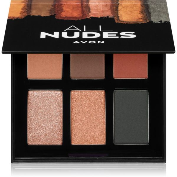 Avon Avon 6 In 1 All Nudes paleta senčil za oči 7,2 g