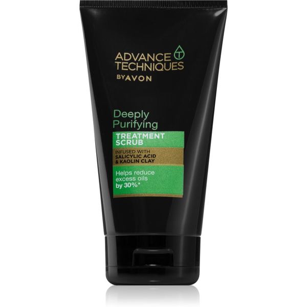 Avon Avon Advance Techniques Deeply Purifying globinsko čistilni piling za mastne lase 150 ml