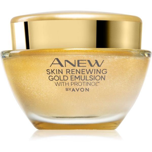 Avon Avon Anew Skin Renewing Gold Emulsion vlažilna nočna krema proti gubam 50 ml