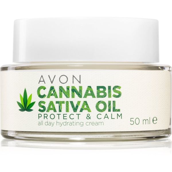 Avon Avon Cannabis Sativa Oil Protect & Calm vlažilna krema s konopljinim oljem 50 ml