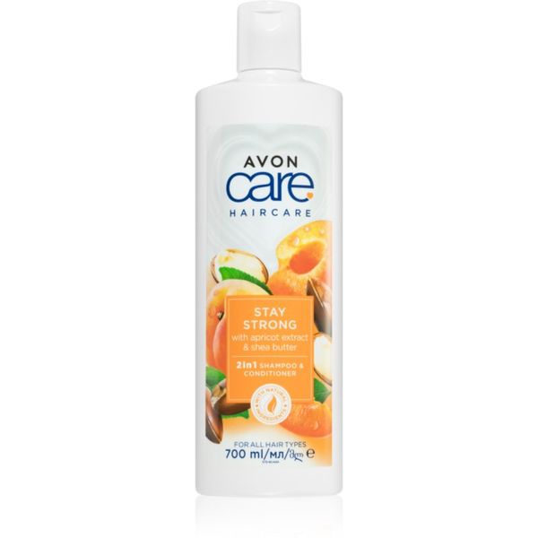 Avon Avon Care Stay Strong šampon in balzam 2 v1 za lomljive in izčrpane lase 700 ml