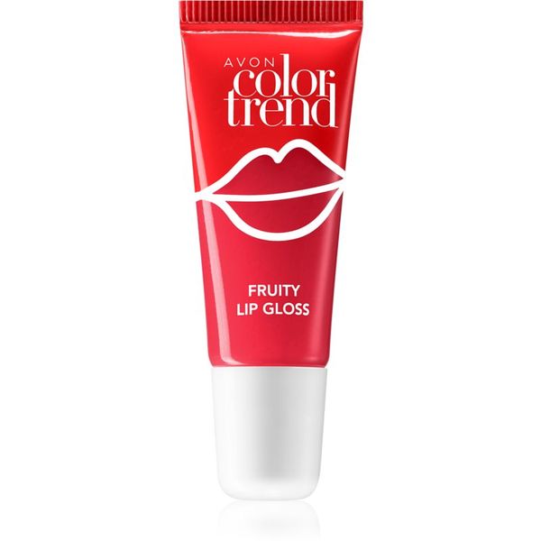 Avon Avon ColorTrend Fruity Lips sijaj za ustnice z okusom odtenek Strawberry 10 ml