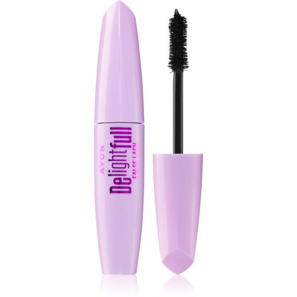 Avon Avon DelightFull False Lash podaljševalna maskara za polne trepalnice odtenek Blackest Black 10 ml