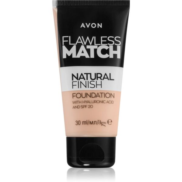 Avon Avon Flawless Match Natural Finish vlažilni tekoči puder SPF 20 odtenek 145P Ivory Pink 30 ml