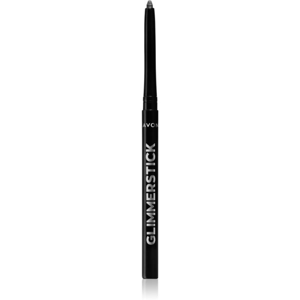 Avon Avon Glimmerstick svinčnik za oči z intenzivno barvo odtenek Blackest Black 0,28 g