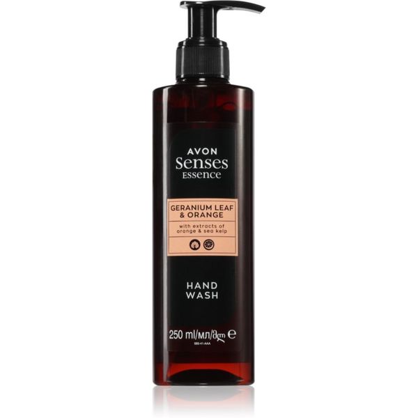 Avon Avon Senses Essence Geranium Leaf & Orange osvežujoče tekoče milo z vlažilnim učinkom 250 ml