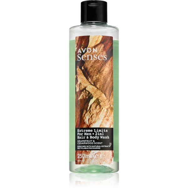 Avon Avon Senses Extreme Limits gel za prhanje in šampon 2v1 250 ml