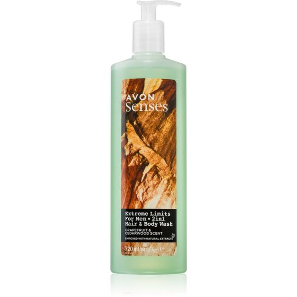 Avon Avon Senses Extreme Limits gel za prhanje in šampon 2v1 720 ml