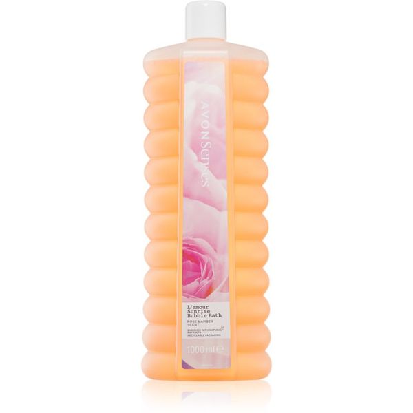 Avon Avon Senses L'amour Sunrise pena za kopel z vonjem vrtnic 1000 ml