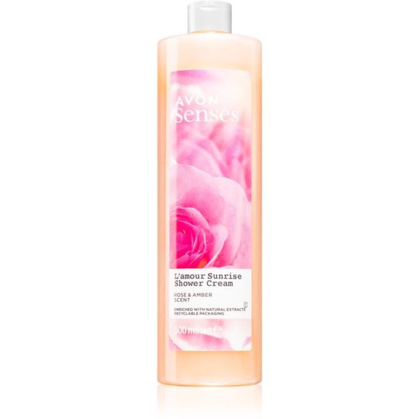 Avon Avon Senses L'amour Sunrise pomirjajoča krema za prhanje 500 ml