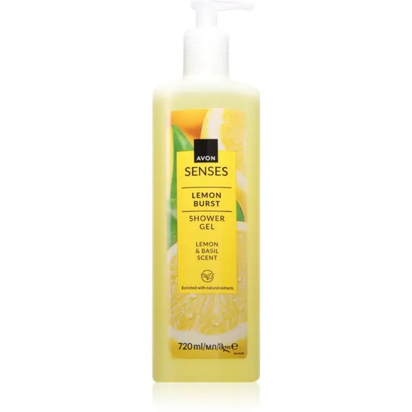 Avon Avon Senses Lemon Burst osvežujoč gel za prhanje 720 ml