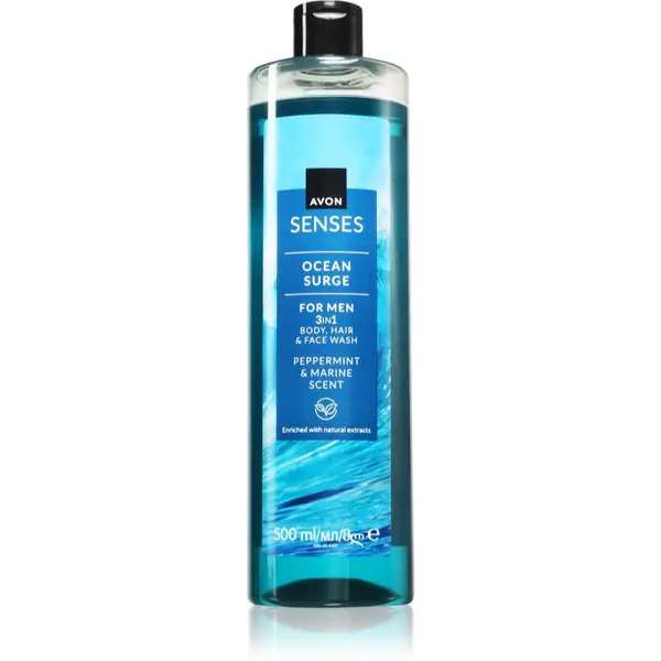 Avon Avon Senses Ocean Surge gel za prhanje za moške 3v1 500 ml