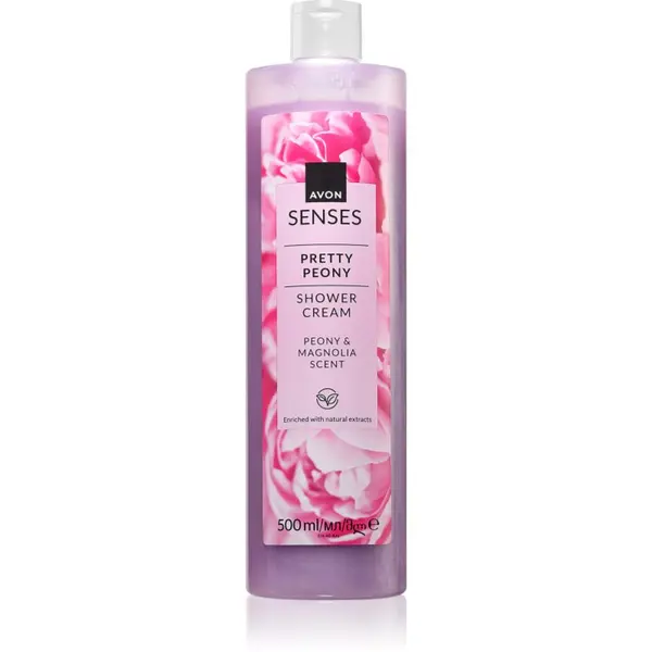 Avon Avon Senses Pretty Peony & Magnolia nežna krema za prhanje 500 ml