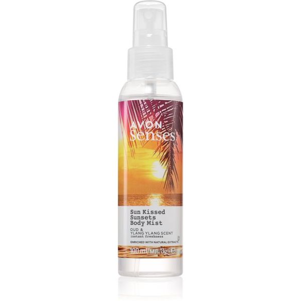 Avon Avon Senses Sun Kissed Sunsets osvežujoče pršilo za telo 100 ml