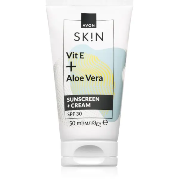 Avon Avon Sk!n Vit E + Aloe Vera krema za obraz SPF 30 50 ml