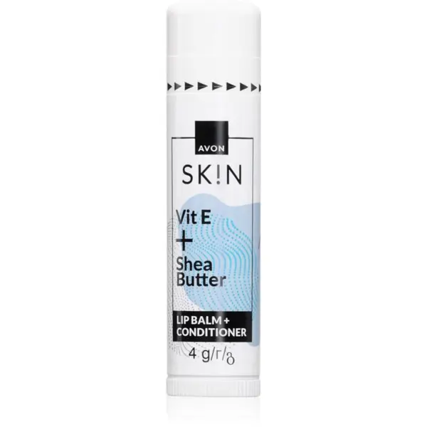 Avon Avon Sk!n Vit E + Shea Butter hranilni balzam za ustnice z karitejevim maslom 4 g