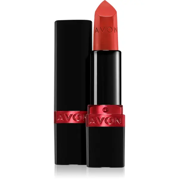 Avon Avon Ultra Matte mat vlažilna šminka odtenek Fiercely Reda 3.6 g