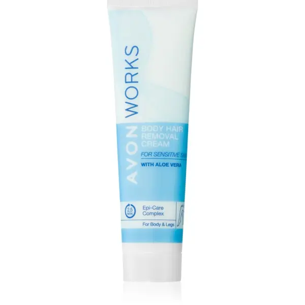 Avon Avon Works Aloe Vera depilacijska krema za občutljivo kožo 100 ml