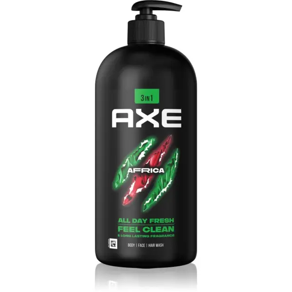 Axe Axe Africa gel za prhanje za obraz, telo in lase 900 ml