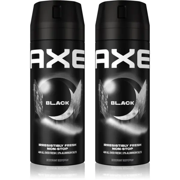 Axe Axe Black Frozen Pear & Cedarwood deodorant in pršilo za telo ugodno pakiranje 2 x 150 ml
