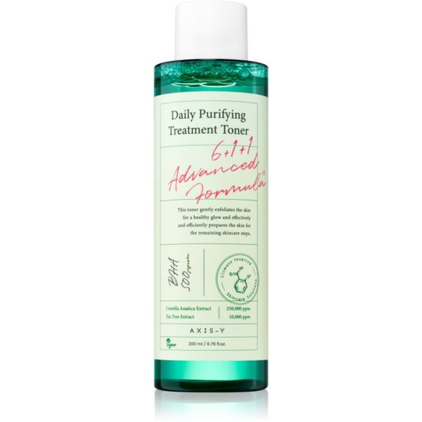 AXIS-Y AXIS-Y 6+1+1 Advanced Formula Daily Purifying Treatment Toner globinsko čiístilni tonik s pomirjajočim učinkom 200 ml