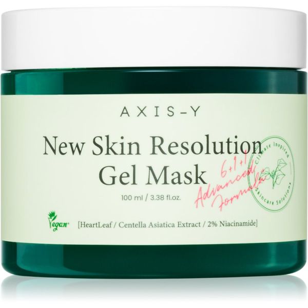 AXIS-Y AXIS-Y 6+1+1 Advanced Formula New Skin Resolution Gel Mask pomirjajoča gelasta maska s hladilnim učinkom 100 ml