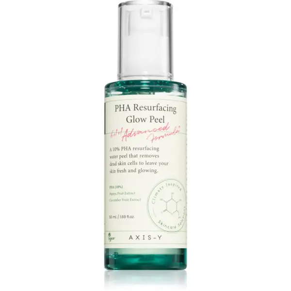 AXIS-Y AXIS-Y 6+1+1 Advanced Formula PHA Resurfacing Glow Peel čistilni piling za obraz za osvetlitev kože 50 ml