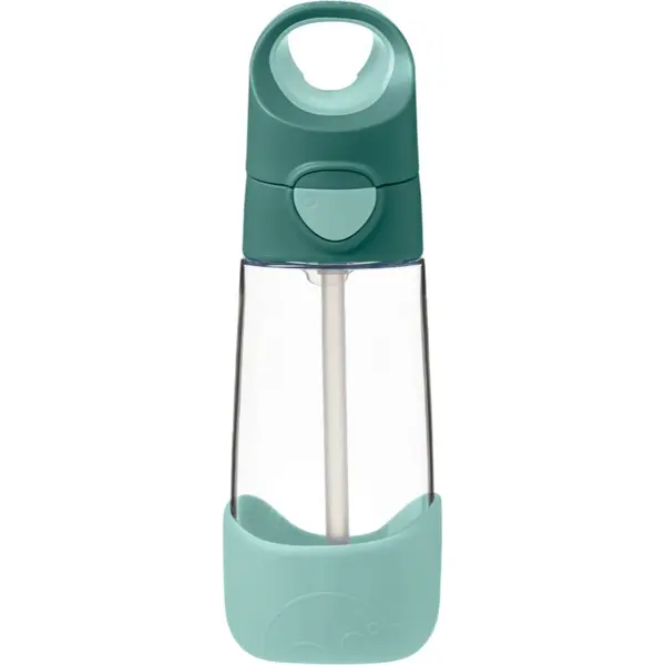 B.Box b.box Bottle with Straw steklenička s slamico Emerald Forest 450 ml