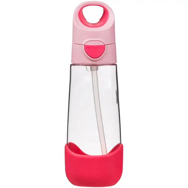 B.Box b.box Bottle with Straw steklenička s slamico Flamingo Fizz 600 ml