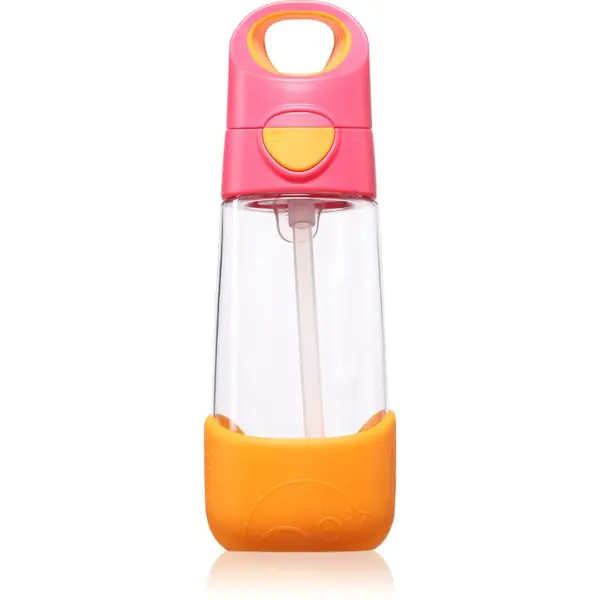 B.Box B.Box Bottle with Straw steklenička s slamico Strawberry Shake 450 ml