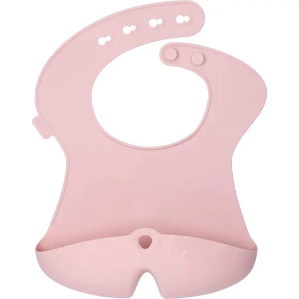 B.Box b.box Silicone Bib slinček Blush 4m+ 1 kos