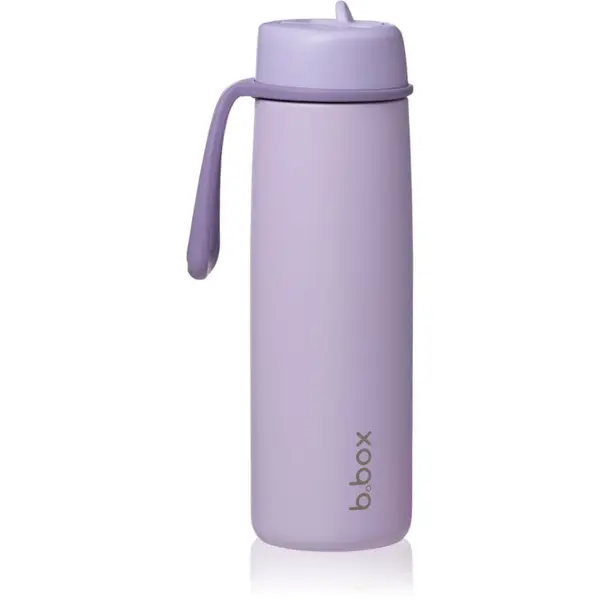 B.Box B.Box Stainless Steel Thermos Bottle termovka s slamico Lilac Love 690 ml