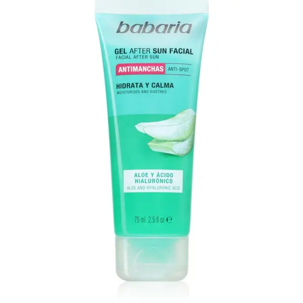 Babaria Babaria After Sunbathing Facial Gel gel za obraz po sončenju 75 ml