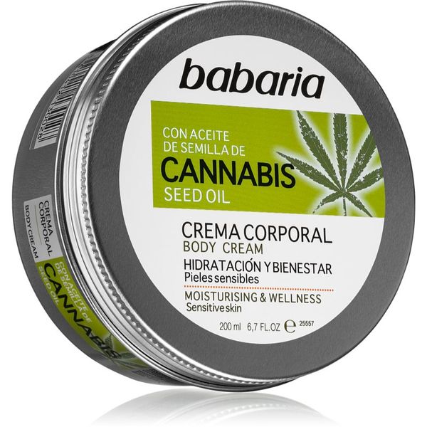 Babaria Babaria Cannabis vlažilna krema za občutljivo kožo 200 ml