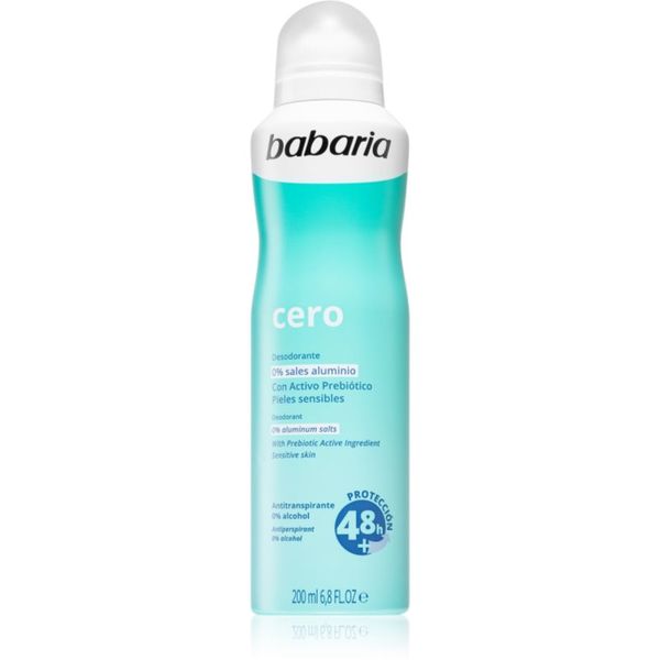 Babaria Babaria Deodorant Cero antiperspirant v pršilu za občutljivo kožo 200 ml