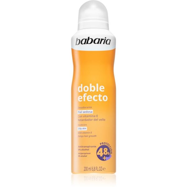 Babaria Babaria Deodorant Double Effect antiperspirant v pršilu za zaviranje rasti dlak 200 ml