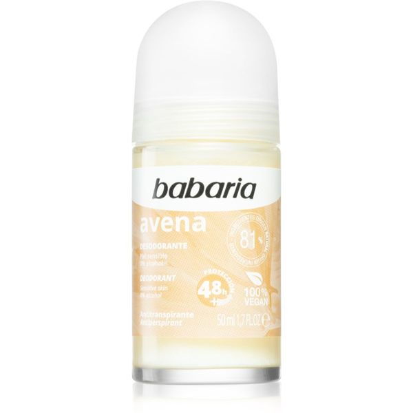 Babaria Babaria Deodorant Oat antiperspirant roll-on za občutljivo kožo 50 ml