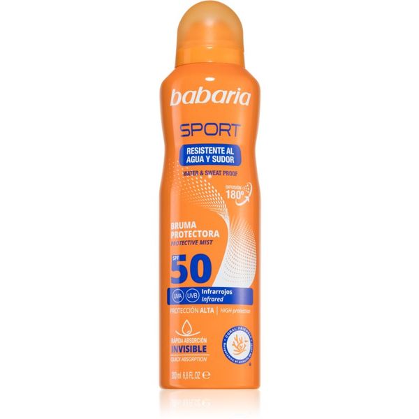 Babaria Babaria Sport zaščitno pršilo za sončenje SPF 50 200 ml