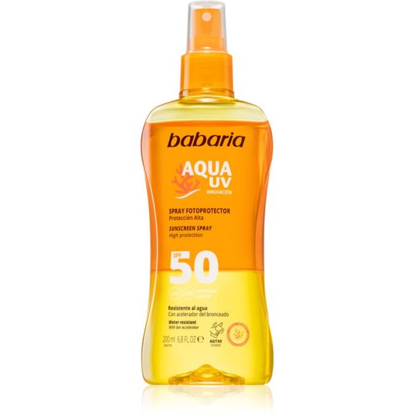Babaria Babaria Sun Aqua UV pršilo za sončenje SPF 50 200 ml