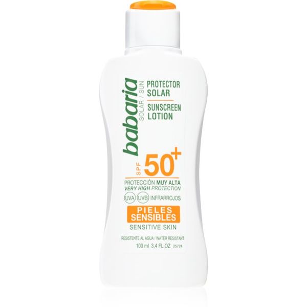 Babaria Babaria Sun Sensitive mleko za sončenje za občutljivo kožo SPF 50+ 100 ml