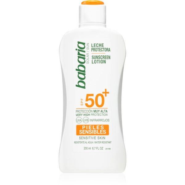 Babaria Babaria Sun Sensitive mleko za sončenje za občutljivo kožo SPF 50+ 200 ml