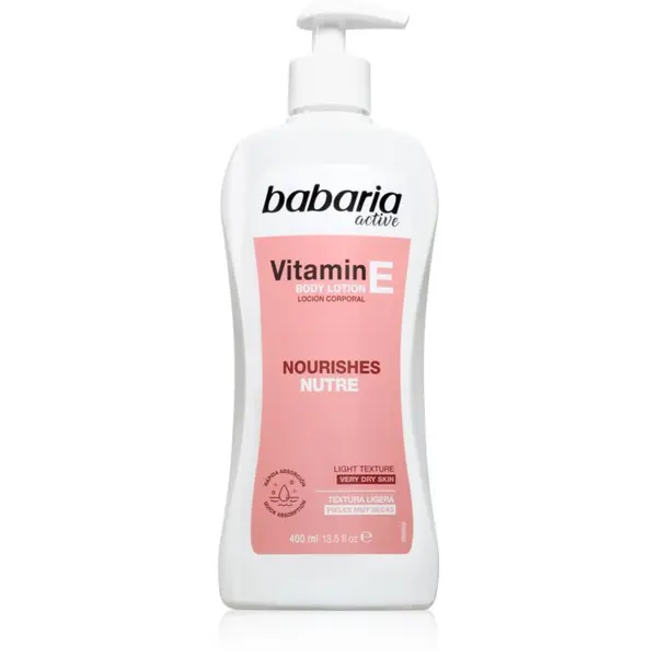 Babaria Babaria Vitamin E hranilno mleko za telo 400 ml