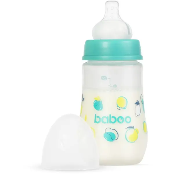 Baboo Baboo Anti-colic Feeding Bottle antikolična steklenička Lagoon Fiesta, 3 m+ 250 ml