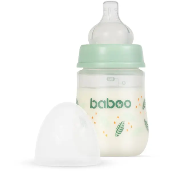 Baboo Baboo Anti-colic Feeding Bottle antikolična steklenička za otroke od rojstva Peachy Keen, 0 m+ 180 ml