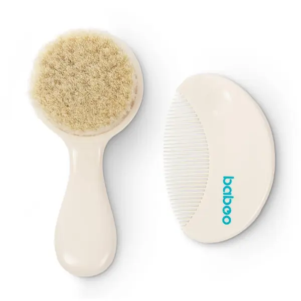 Baboo Baboo Baby Hair Brush and Comb Set set za lase za otroke od rojstva 2 kos